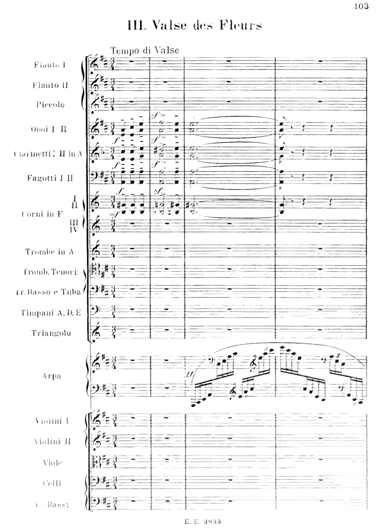 Tchaïkovski, Casse-Noisette, « Valse des fleurs », ouverture